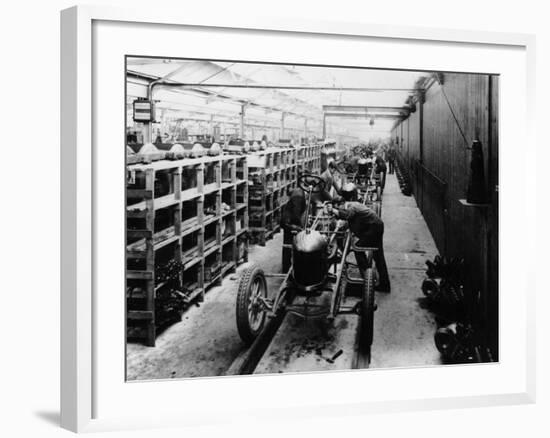 Assembly Line of the Morris Bullnose, Cowley, Oxfordshire, 1925-null-Framed Photographic Print