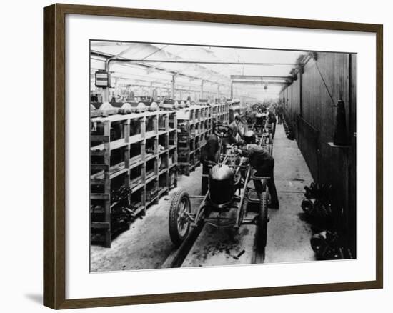 Assembly Line of the Morris Bullnose, Cowley, Oxfordshire, 1925-null-Framed Photographic Print