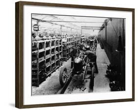 Assembly Line of the Morris Bullnose, Cowley, Oxfordshire, 1925-null-Framed Photographic Print