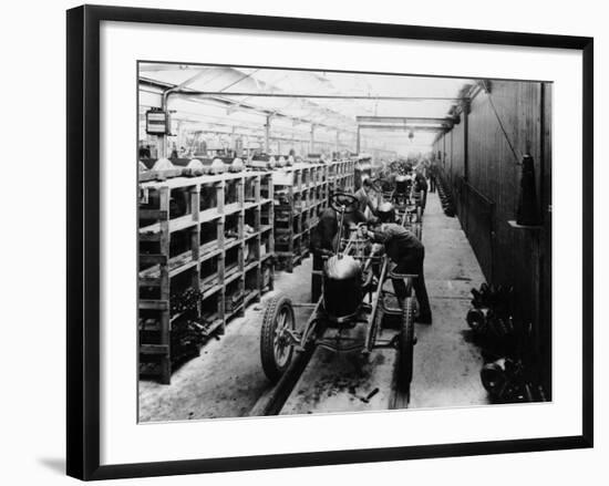 Assembly Line of the Morris Bullnose, Cowley, Oxfordshire, 1925-null-Framed Photographic Print