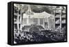 Assembly of Bordeaux Assembling in Grand Theatre, 1870-null-Framed Stretched Canvas