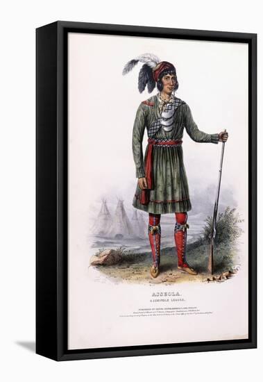 Asseola, a Seminole Leader, C.1837-1844-Charles Bird King-Framed Stretched Canvas