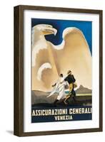 Assicurazioni Generali Venezia-Marcello Dudovich-Framed Art Print