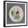 Assiette de la série cyclistes : en Voyage Sans Bagages-null-Framed Giclee Print