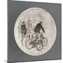 Assiette de la série cyclistes : en Voyage Sans Bagages-null-Mounted Giclee Print