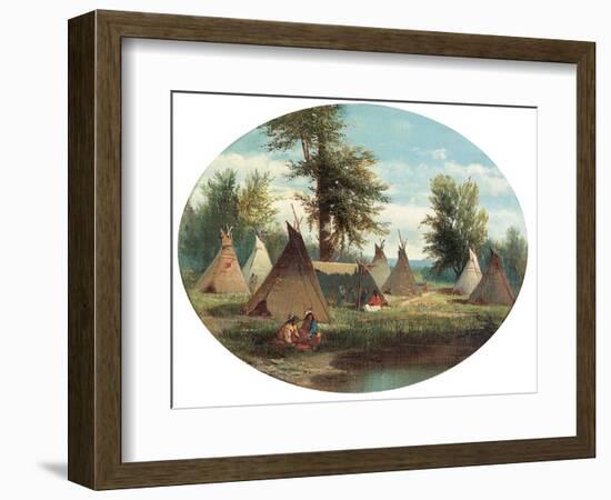 Assiniboin Camp-John Mix Stanley-Framed Giclee Print