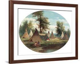 Assiniboin Camp-John Mix Stanley-Framed Giclee Print