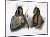 Assiniboin Indian and Yanktonan Indian, Travels in the Interior of North America, c.1844-Karl Bodmer-Mounted Giclee Print