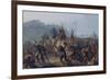 Assiniboine and Cree Indians Attack a Blackfoot Encampment at Fort Mckenzie on August 28, 1833, 184-Karl Bodmer-Framed Giclee Print