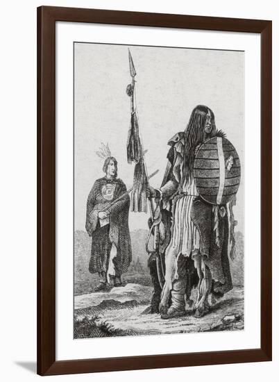 Assiniboine Indians-Science Source-Framed Giclee Print