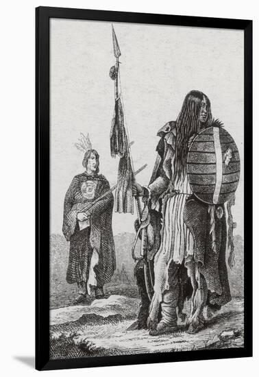 Assiniboine Indians-Science Source-Framed Giclee Print