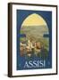 Assisi, c.1920-Vittorio Grassi-Framed Art Print