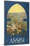 Assisi, c.1920-Vittorio Grassi-Mounted Art Print