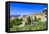 Assisi - Medieval Historic Town in Umbria, Italy-Maugli-l-Framed Stretched Canvas