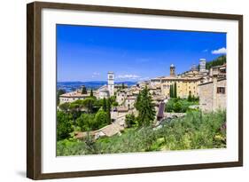 Assisi - Medieval Historic Town in Umbria, Italy-Maugli-l-Framed Photographic Print