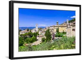 Assisi - Medieval Historic Town in Umbria, Italy-Maugli-l-Framed Photographic Print