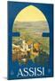 Assisi Vintage Ad Poster Print-null-Mounted Poster