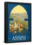 Assisi Vintage Ad Poster Print-null-Framed Poster