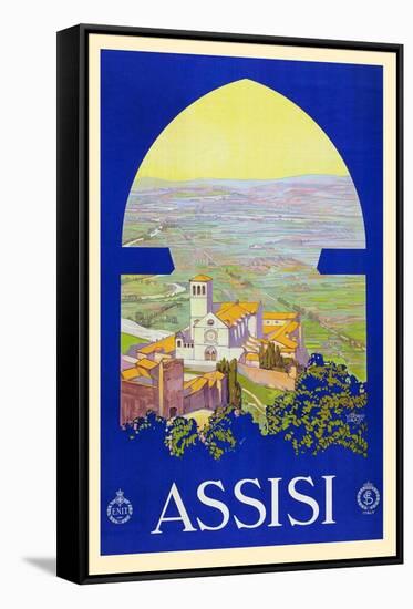 Assisi-Vittorio Grassi-Framed Stretched Canvas