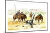 Assisting a Wounded Soldier-Richard Simkin-Mounted Art Print