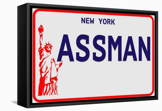 Assman Plate-null-Framed Stretched Canvas