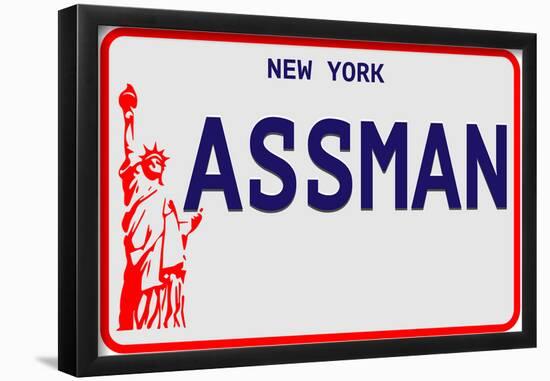 Assman Plate-null-Framed Poster