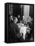 Associate Consultant to America Delegation Dr. W. E. B. Dubois, Eating Lunch with Other Consultants-Peter Stackpole-Framed Stretched Canvas