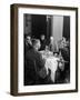 Associate Consultant to America Delegation Dr. W. E. B. Dubois, Eating Lunch with Other Consultants-Peter Stackpole-Framed Photographic Print