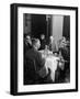 Associate Consultant to America Delegation Dr. W. E. B. Dubois, Eating Lunch with Other Consultants-Peter Stackpole-Framed Photographic Print