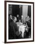 Associate Consultant to America Delegation Dr. W. E. B. Dubois, Eating Lunch with Other Consultants-Peter Stackpole-Framed Photographic Print