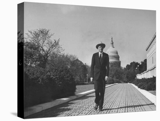 Associate Justice William O. Douglas, Arriving at the Supreme Court-null-Stretched Canvas