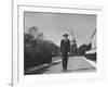Associate Justice William O. Douglas, Arriving at the Supreme Court-null-Framed Photographic Print