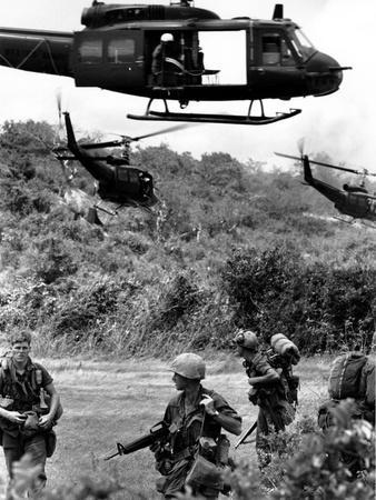 Helicopters Drop Troops
