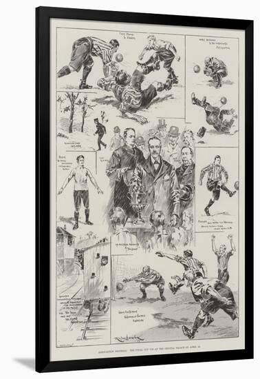 Association Football, the Final Cup Tie at the Crystal Palace on 15 April-Ralph Cleaver-Framed Giclee Print