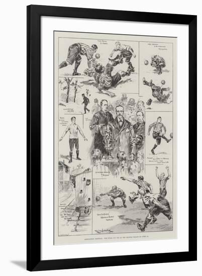 Association Football, the Final Cup Tie at the Crystal Palace on 15 April-Ralph Cleaver-Framed Premium Giclee Print