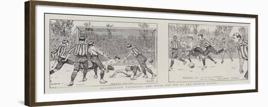 Association Football, the Final Cup Tie at the Crystal Palace-null-Framed Premium Giclee Print