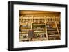 Assorted alcohol at a bar, El Rinconcillo, Seville, Andalusia, Spain-null-Framed Photographic Print