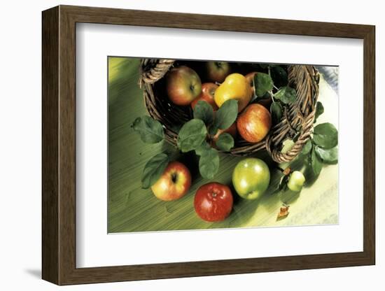 Assorted Apples in a Basket-Bodo A^ Schieren-Framed Photographic Print