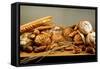 Assorted Baked Goods and Cereal Ears (Free-Standing)-Rauzier-Riviere-Framed Stretched Canvas