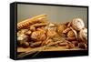 Assorted Baked Goods and Cereal Ears (Free-Standing)-Rauzier-Riviere-Framed Stretched Canvas