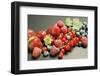 Assorted Berries with Leaves-Foodcollection-Framed Photographic Print