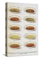 Assorted Bowls Of Soup-Isabella Beeton-Stretched Canvas