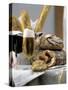 Assorted Bread with a Cold Glass of Beer-null-Stretched Canvas