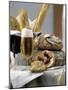 Assorted Bread with a Cold Glass of Beer-null-Mounted Photographic Print