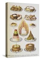 Assorted Cakes and Desserts-Isabella Beeton-Stretched Canvas