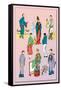 Assorted Chinese Costumes-null-Framed Stretched Canvas