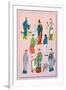 Assorted Chinese Costumes-null-Framed Art Print