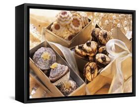 Assorted Christmas Biscuits in Gift Boxes-null-Framed Stretched Canvas