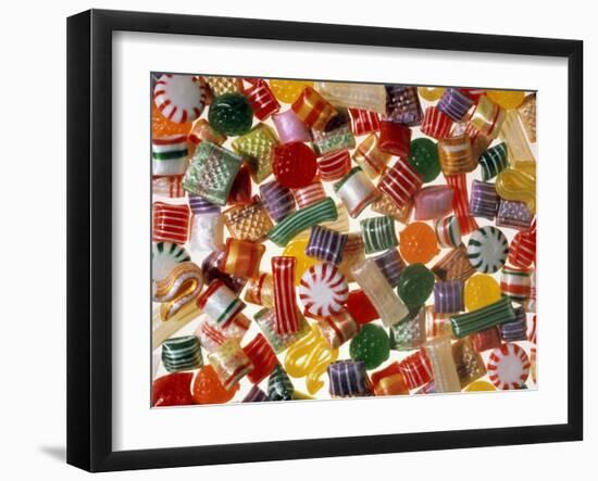 Assorted Colorful Hard Candy-Ellen Liebermann-Framed Photographic Print