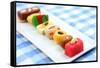 Assorted Colorful Sweets of India-SNEHITDESIGN-Framed Stretched Canvas